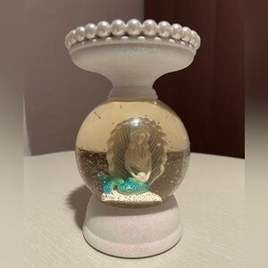 Bath and Body Works discontinued mermaid snow globe candle holder